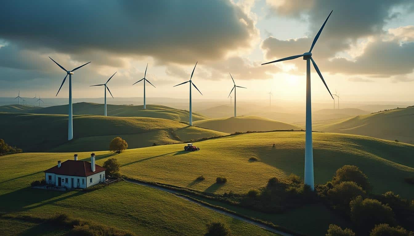 Illustration: Hauteurs types d’éoliennes selon les usages
