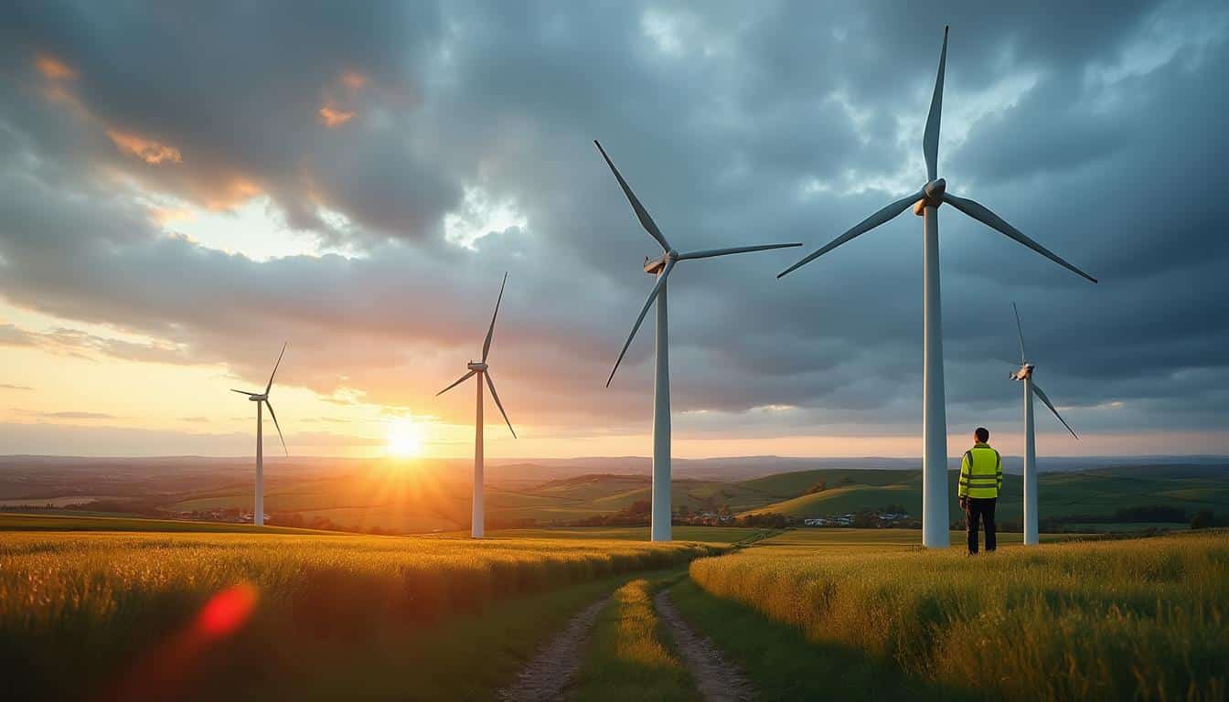 Illustration: Définition de la hauteur des éoliennes et ses composantes