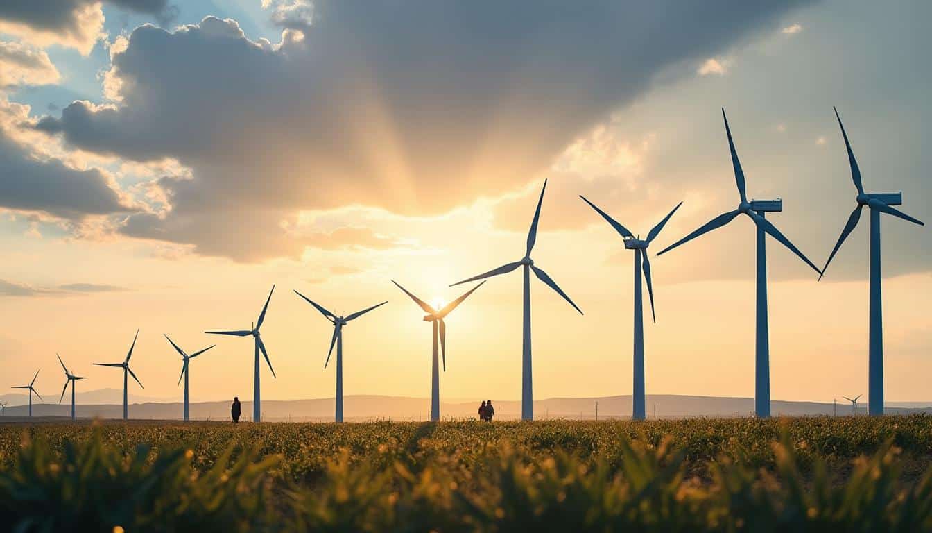 Illustration: Évolution de la hauteur des éoliennes et tendances actuelles