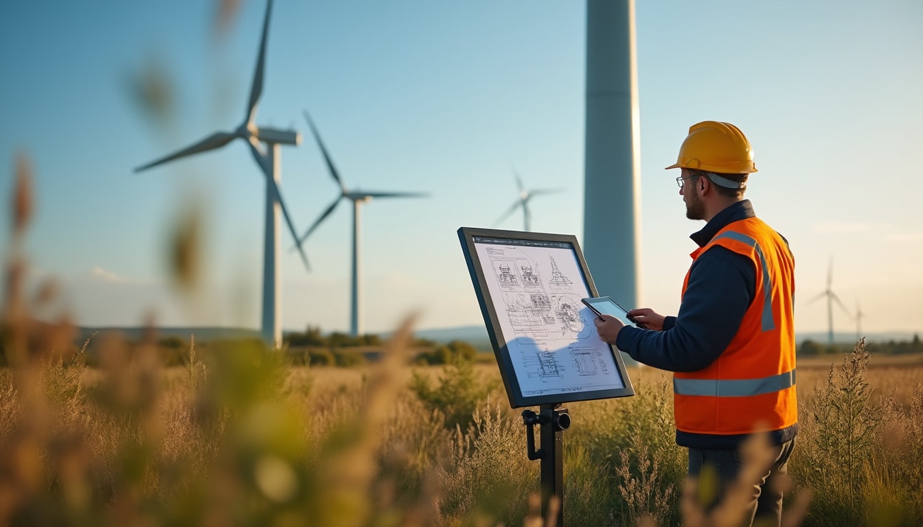 Illustration: Présentation visuelle et analyse du schéma d'une éolienne