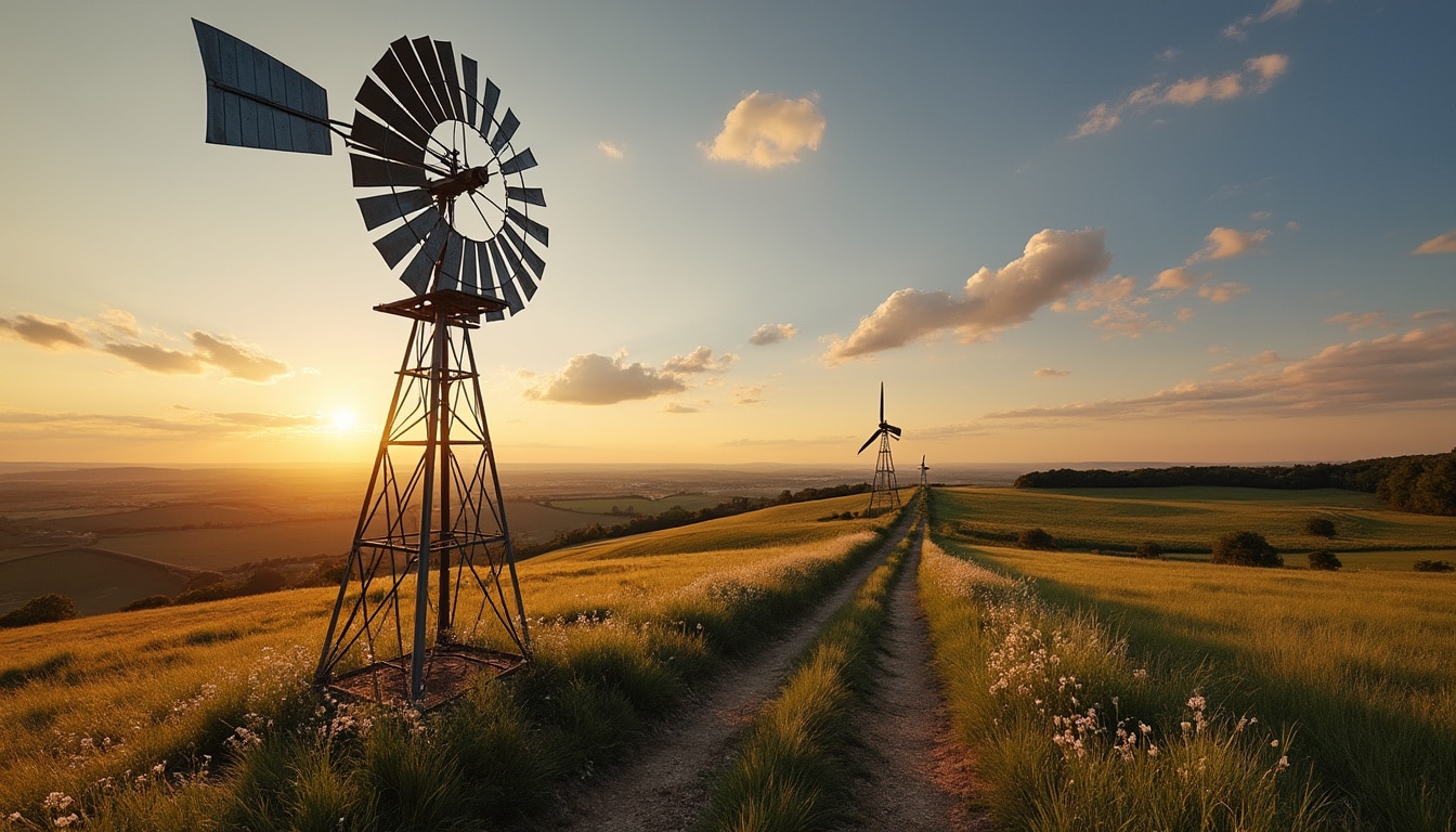Illustration: Explorer le fonctionnement technique et l’architecture de l’éolienne Bollée