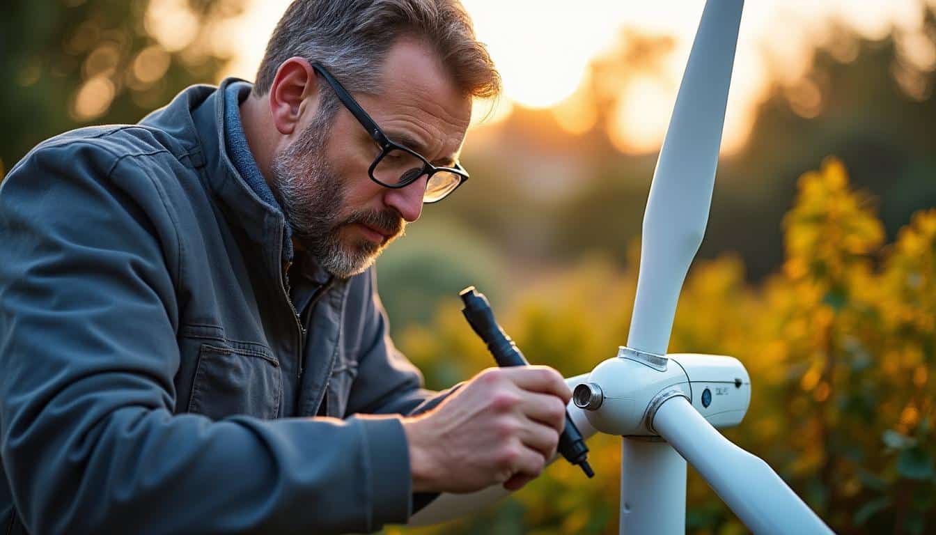 Illustration: Identifier l’origine des vibrations de l’axe sur une éolienne domestique