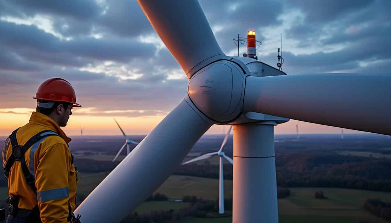 Illustration: Comprendre le rotor d’une éolienne et son rôle dans la production d’énergie