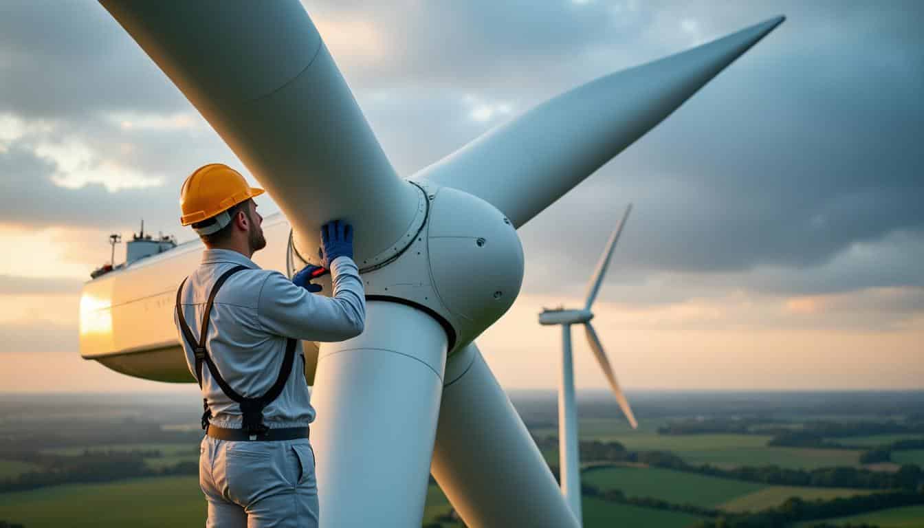 Illustration: Comprendre le fonctionnement du rotor d’éolienne et son rôle dans la production d’énergie