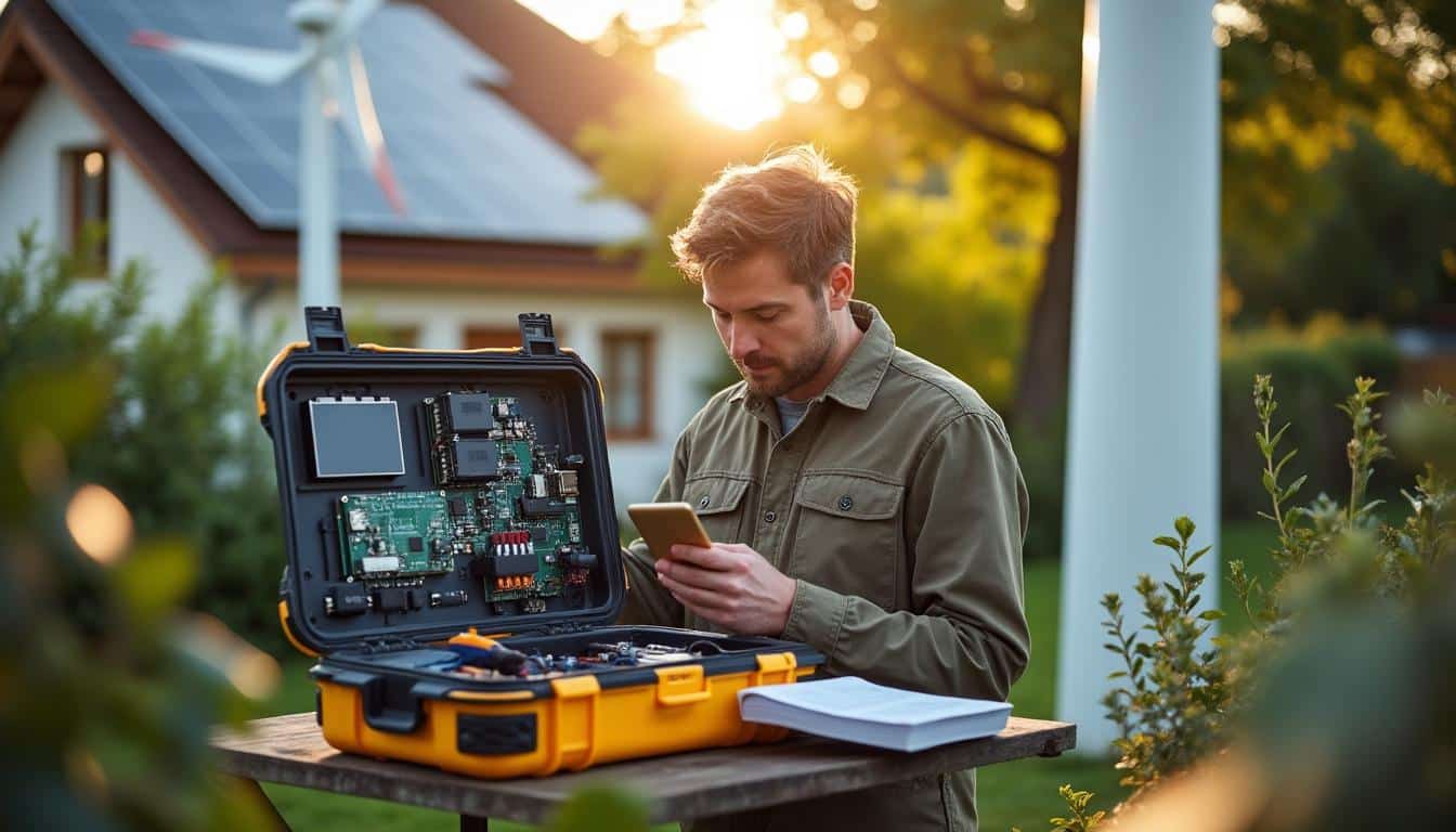 Illustration: Comprendre le rôle du convertisseur dans une éolienne domestique
