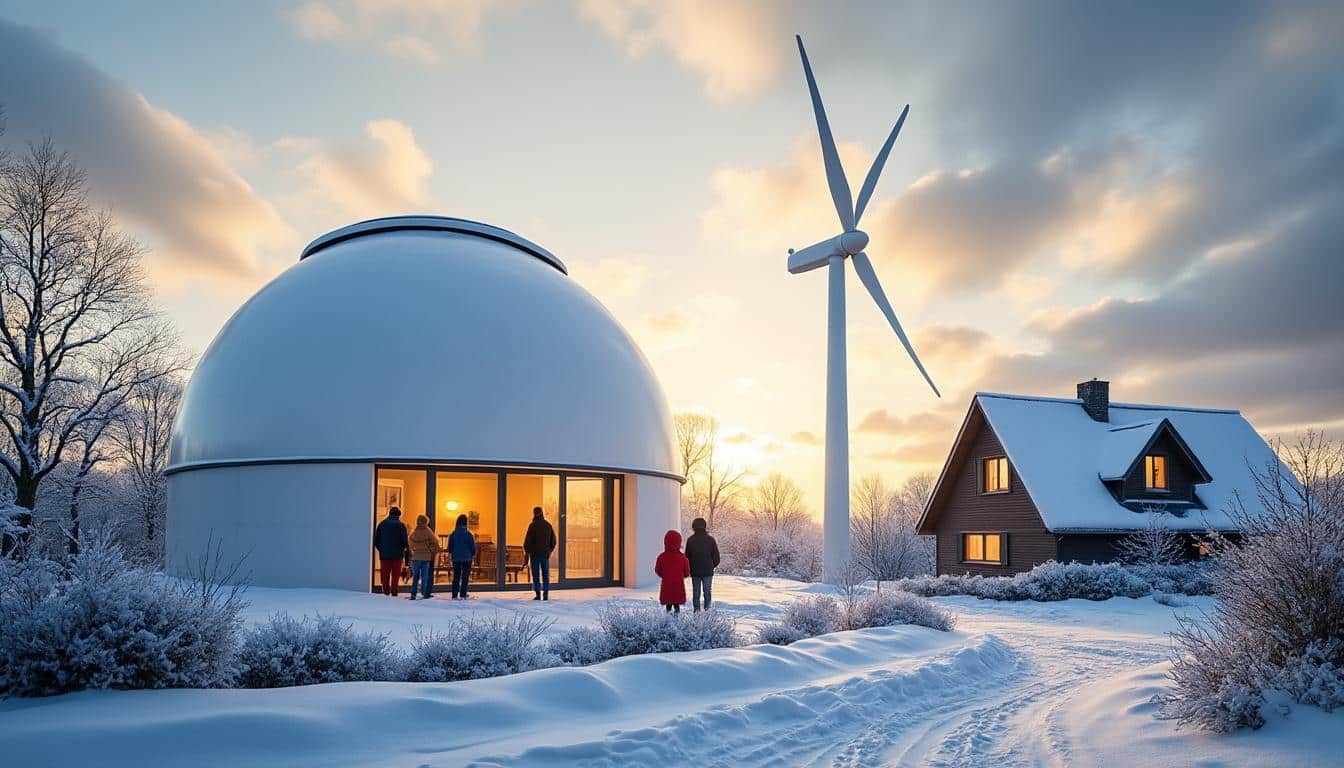 Illustration: Comprendre le rendement d’une éolienne domestique en hiver : notions de base et enjeux