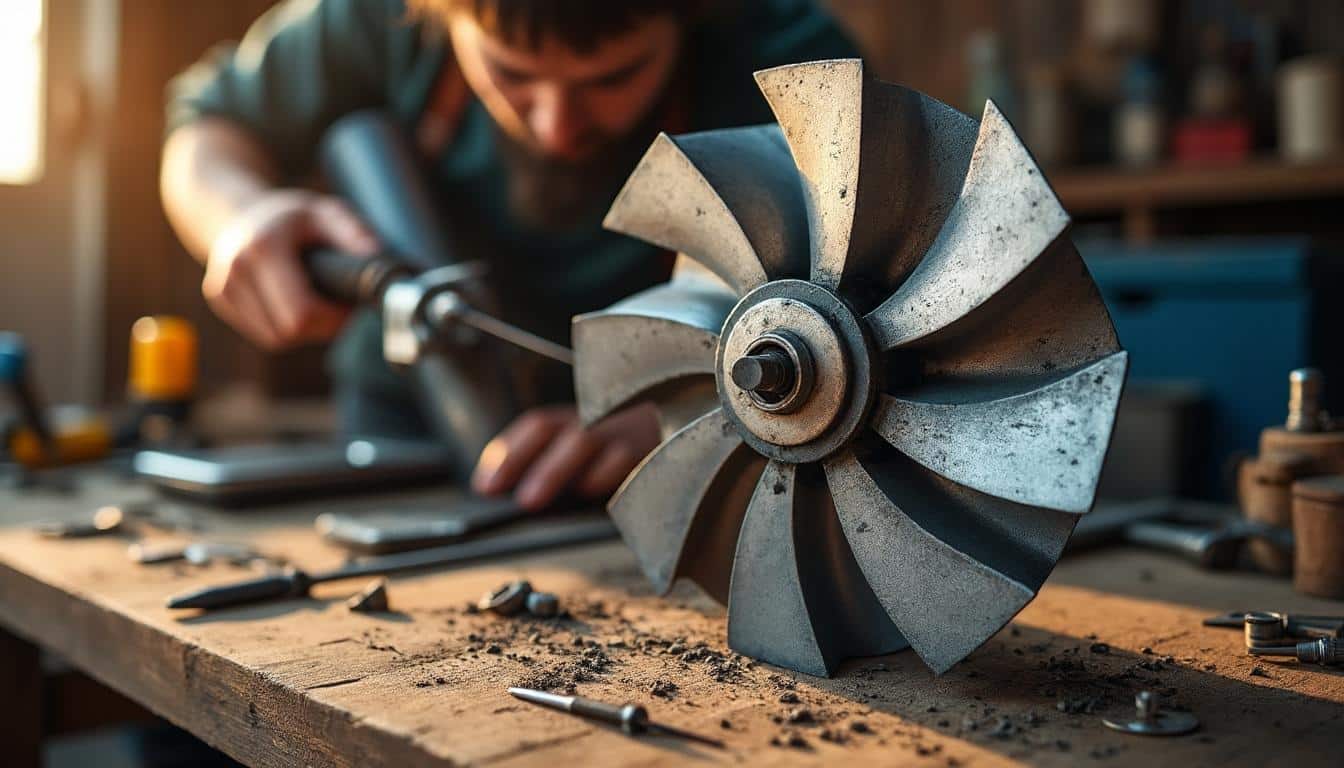 Illustration: Comprendre le fonctionnement des roulements dans une éolienne domestique