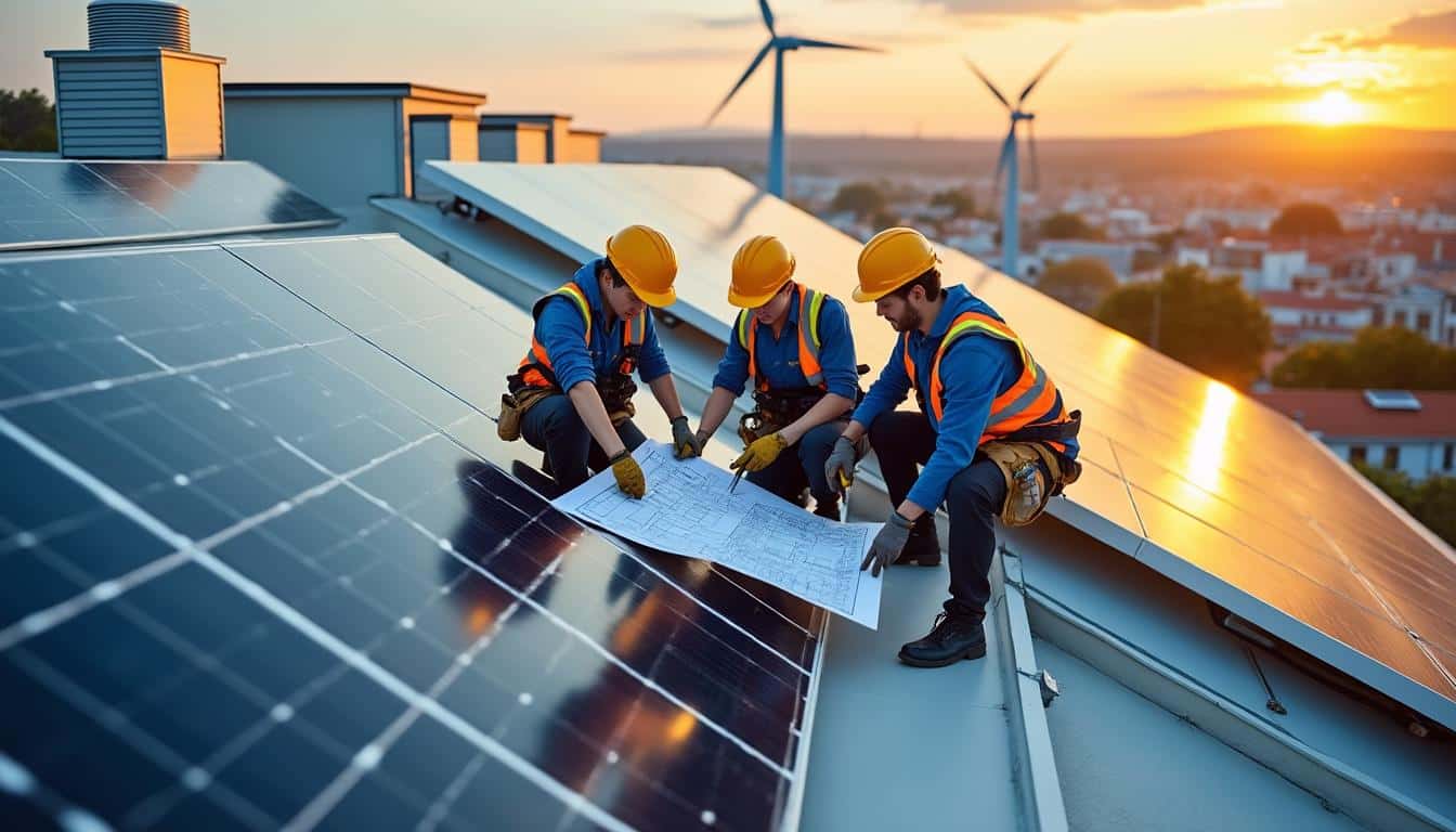 Illustration: Quels sont les objectifs et les compétences clés développés par le BTS dans les énergies renouvelables ?