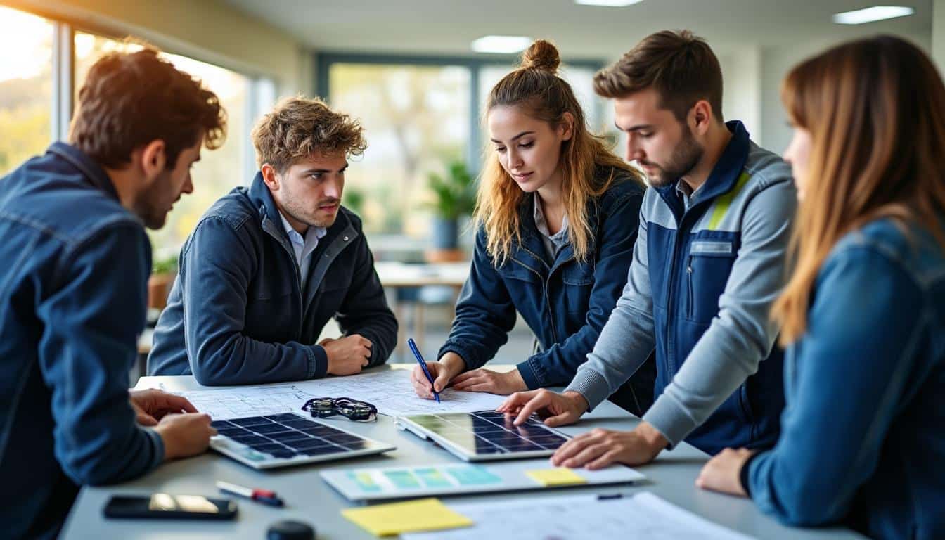 Illustration: Quels métiers sont accessibles après une formation dans le domaine des énergies renouvelables ?