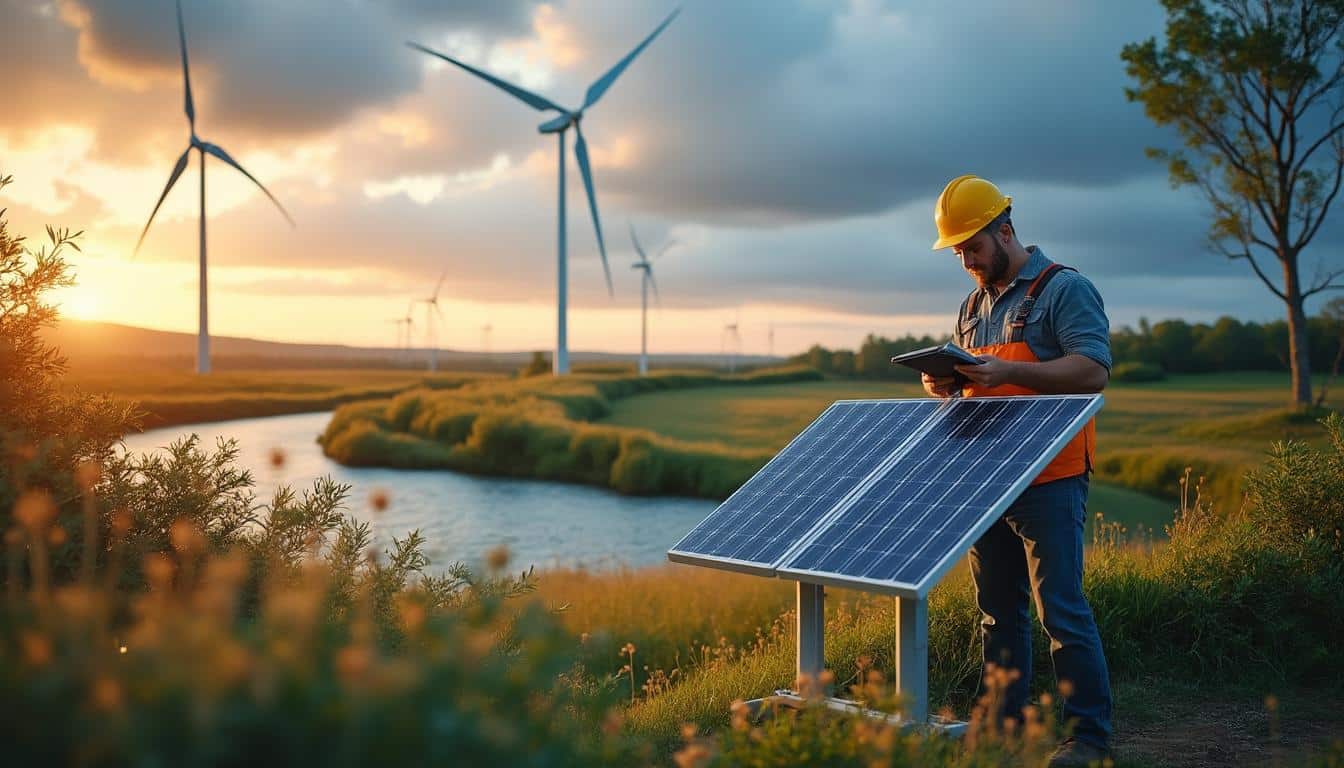 Illustration: Les principaux types d’énergies renouvelables expliqués par le dessin