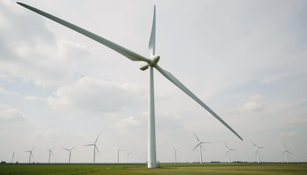 Longueur des pales d’une éolienne et rendement