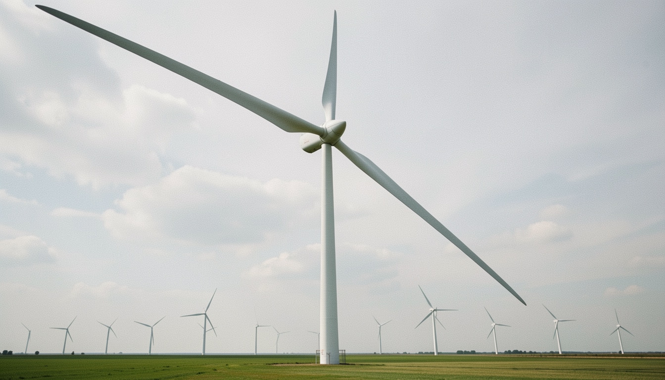 Longueur des pales d’une éolienne et rendement